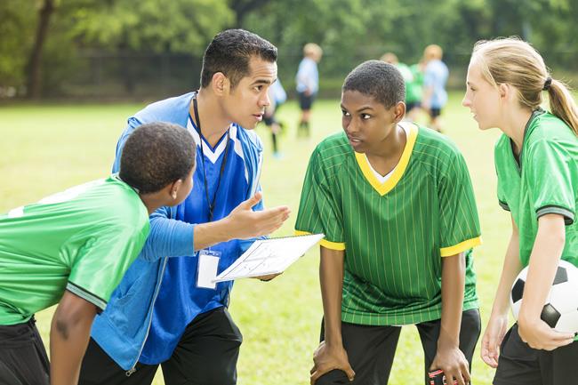 Young players must be trained in safe sports technique and to follow the rules of the game. 
